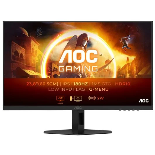 Monitor AOC 24G4XE 23.8" LED Fast IPS FullHD 180Hz Compatível com G-Sync