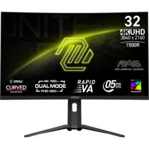 Monitor MSI MAG 321CUPDF 31.5" LED Rapid VA UltraHD 4K 160Hz 0.5ms HDR 400 Adaptative Sync Curvo