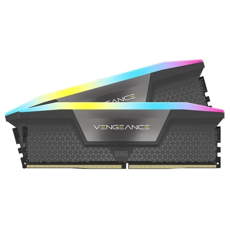 Memória RAM Corsair Vengeance RGB DDR5 6000MHz PC5-48000 32GB 2x16GB CL30 Memória Dual AMD EXPO e Intel XMP