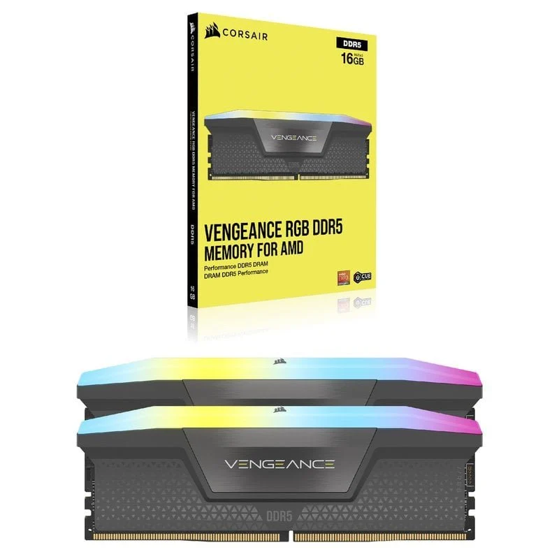 Memória RAM Corsair Vengeance RGB DDR5 6000MHz PC5-48000 32GB 2x16GB CL30 Memória Dual AMD EXPO e Intel XMP - Image 2